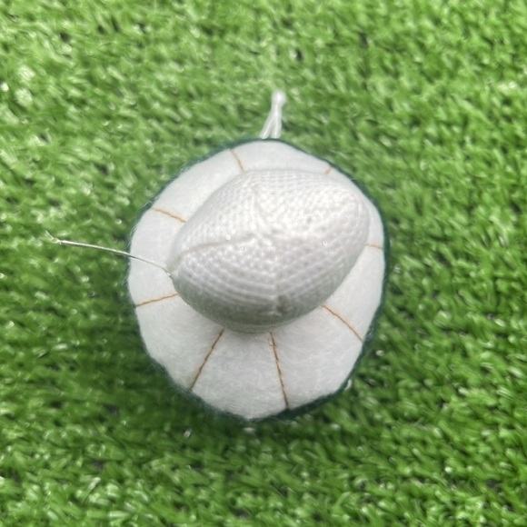 Fabric Mushroom Ornament Dark Green, NWT - Picture 9 of 9